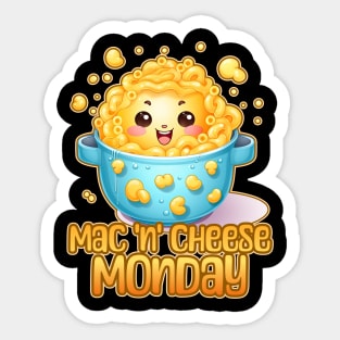 Mac 'n' Cheese Monday Foodie Design Sticker